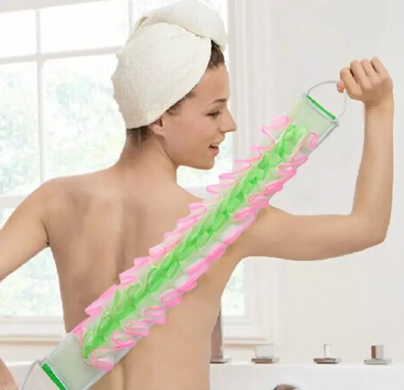 1PC New Loofah Back Strap Exfoliating Body Bath Shower Brushes Back Long Sponge Brush Scrubber Bathroom Accessories Color Random
1PC New Loofah Back Strap Exfoliating Body Bath Shower Brushes Back Long Sponge Brush Scrubber Bathroom Accessories Color Random