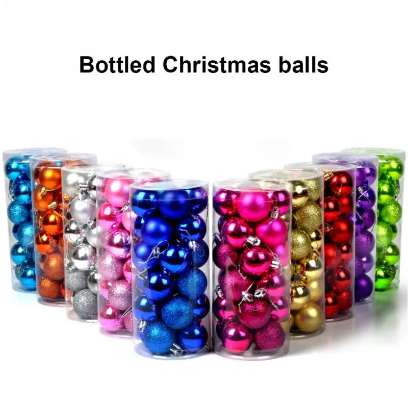 24pcs/lot 3/4cm Christmas Tress Hanging Decorations Round Ball Bauble Hanging Xmas Party Ornament Decorations for Home DIY Party
24pcs/lot 3/4cm Christmas Tress Hanging Decorations Round Ball Bauble Hanging Xmas Party Ornament Decorations for Home DIY Party