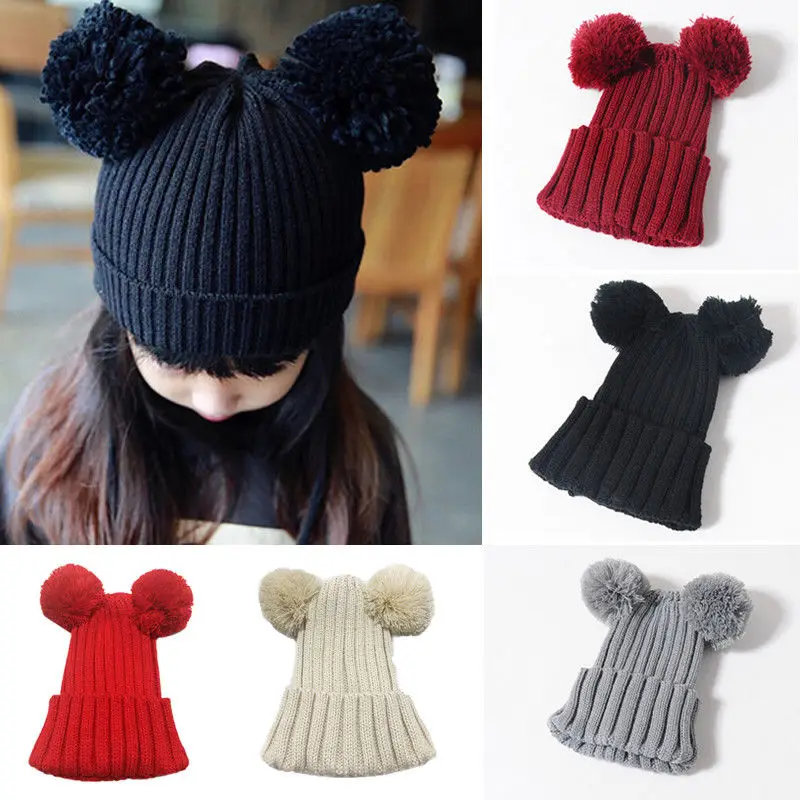 Baby Little Girls Winter Warm Knitting Hat Ball Pompom Kids Girl Boy Children Ear Balls Knitted Hats Accessories
Baby Little Girls Winter Warm Knitting Hat Ball Pompom Kids Girl Boy Children Ear Balls Knitted Hats Accessories