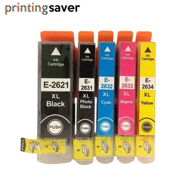 5x Compatible T2621 T2631-2634 Ink Cartridges 26XL Epson Premium XP-510 XP-610 XP-615 XP-710 XP-720 XP810 XP-820 inkjet Printer
5x Compatible T2621 T2631-2634 Ink Cartridges 26XL Epson Premium XP-510 XP-610 XP-615 XP-710 XP-720 XP810 XP-820 inkjet Printer