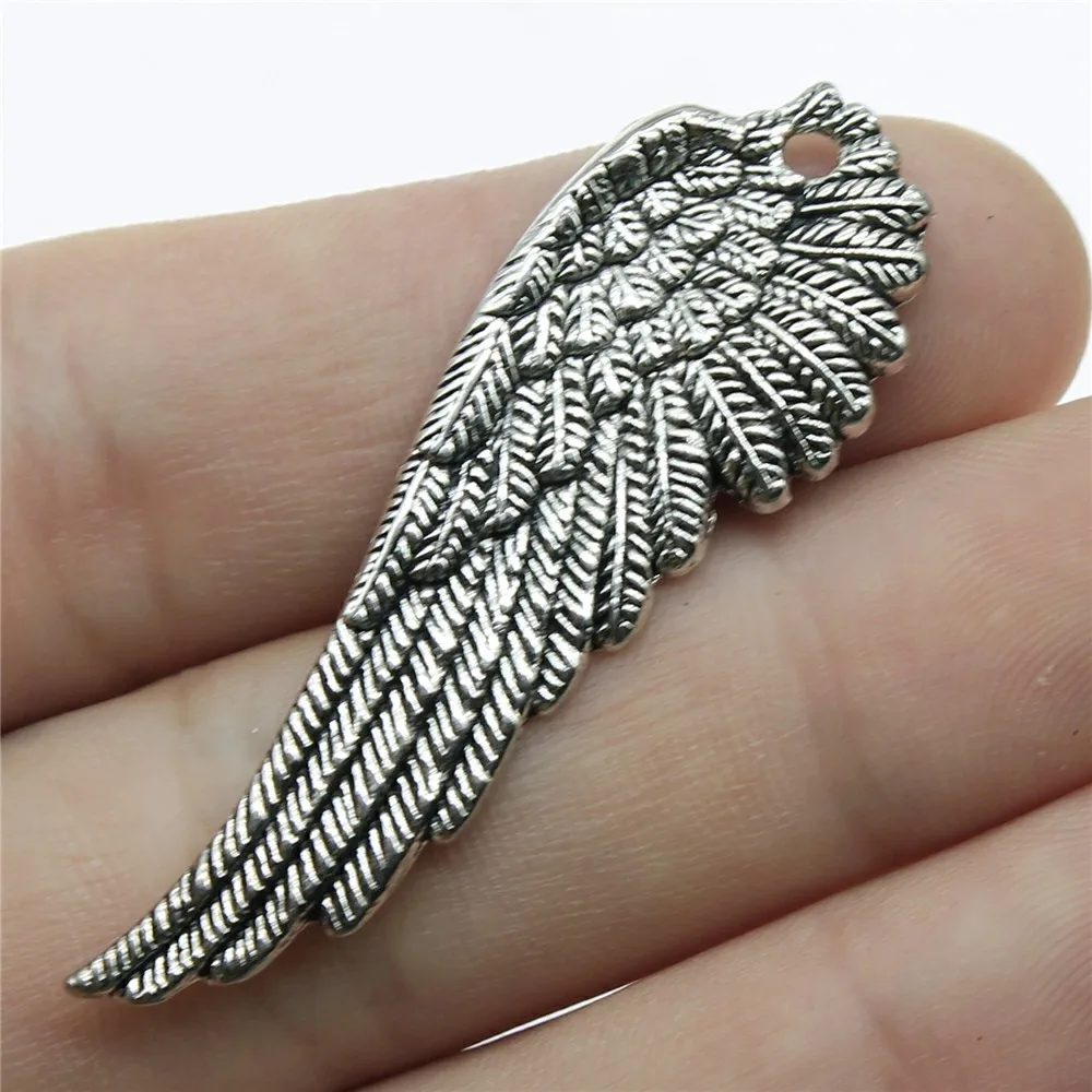 10pcs Charms Wing 2x0.7 inch (50x17mm) Antique Silver Pendant Charms For Jewelry Making Diy Jewelry Accessories
10pcs Charms Wing 2x0.7 inch (50x17mm) Antique Silver Pendant Charms For Jewelry Making Diy Jewelry Accessories