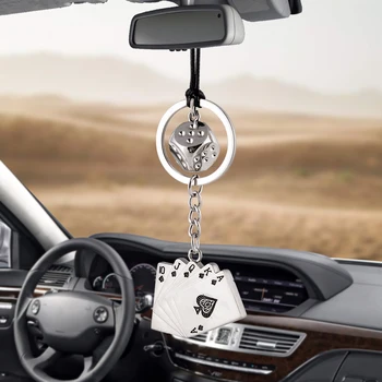 Charm Dice Poker Car Pendant Rearview Mirror Decoration Hanging Ornaments Automobiles Interior Car Accessories Holiday Gifts
Charm Dice Poker Car Pendant Rearview Mirror Decoration Hanging Ornaments Automobiles Interior Car Accessories Holiday Gifts
