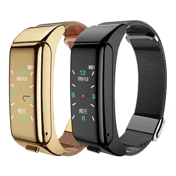 0.96 Inch Smart Bracelet Wireless Bluetooth Headset Two In One Call Listen To Music Blood Pressure Heart Rate Health Monitoring 
0.96 Inch Smart Bracelet Wireless Bluetooth Headset Two In One Call Listen To Music Blood Pressure Heart Rate Health Monitoring