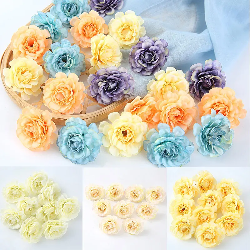 Heads Wedding handmade accessories Bouquet Multi-layer Diy 10pcs Home Decor Artificial Silk Floral Fake Peony Flowers
Heads Wedding handmade accessories Bouquet Multi-layer Diy 10pcs Home Decor Artificial Silk Floral Fake Peony Flowers