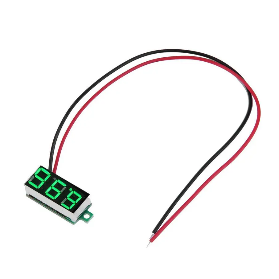 DC 3-30V Voltmeter 2Wire LED Digital Tester Panel Volt Meter Voltage Car Motor green color diagnostic tool Voltimetro multimeter
DC 3-30V Voltmeter 2Wire LED Digital Tester Panel Volt Meter Voltage Car Motor green color diagnostic tool Voltimetro multimeter