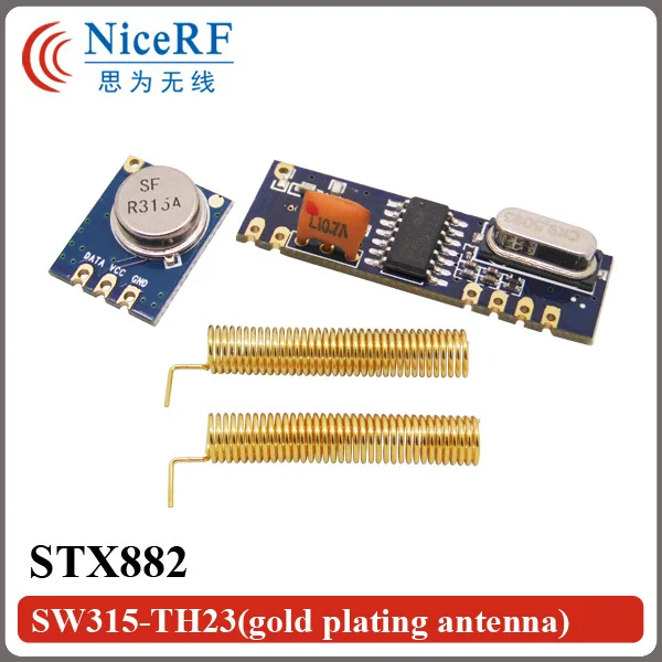 FREE SHIPPING 2PCS 315Mhz/433MHz Superheterodyne Ask Wireless Receiver SRX882+2PCS ASK Transmitter STX882+2PCS Helical Antenna
FREE SHIPPING 2PCS 315Mhz/433MHz Superheterodyne Ask Wireless Receiver SRX882+2PCS ASK Transmitter STX882+2PCS Helical Antenna