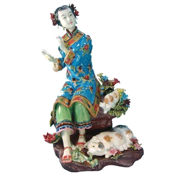 Antique Statues for Decotation Chinese Lady Ceramic Figure Crafts Collectible Porcelain Vintage Figurine for Christmas Gifts
Antique Statues for Decotation Chinese Lady Ceramic Figure Crafts Collectible Porcelain Vintage Figurine for Christmas Gifts