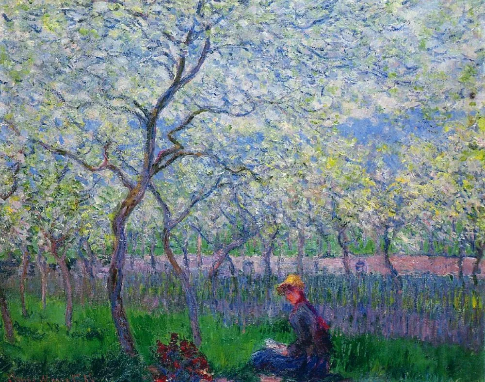 100% handmade Claude Monet Oil Painting Reproduction on linen canvas,an orchard in spring,free shipping,museum quality
100% handmade Claude Monet Oil Painting Reproduction on linen canvas,an orchard in spring,free shipping,museum quality