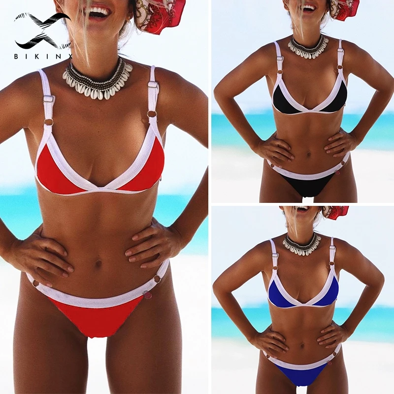Bikinx Triangle red swimsuit female bathing suit Sports swimwear sexy bathers Push up bikinis 2019 mujer two-piece suit Summer
Bikinx Triangle red swimsuit female bathing suit Sports swimwear sexy bathers Push up bikinis 2019 mujer two-piece suit Summer