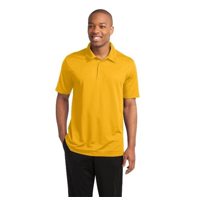 Sport-Tek ST690 Posi Charge Active Textured Polo T-Shirt Gold - Small