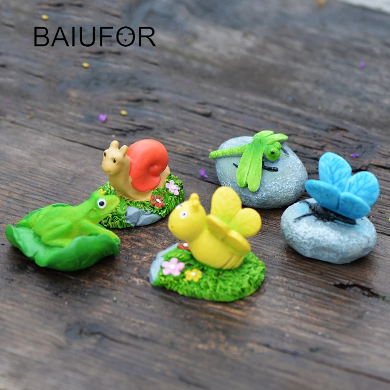 BAIUFOR Statuettes Stone Animals Figurines Frog Ladybug Fairy Garden Miniature Resin Crafts Home Decoration Accessories
BAIUFOR Statuettes Stone Animals Figurines Frog Ladybug Fairy Garden Miniature Resin Crafts Home Decoration Accessories