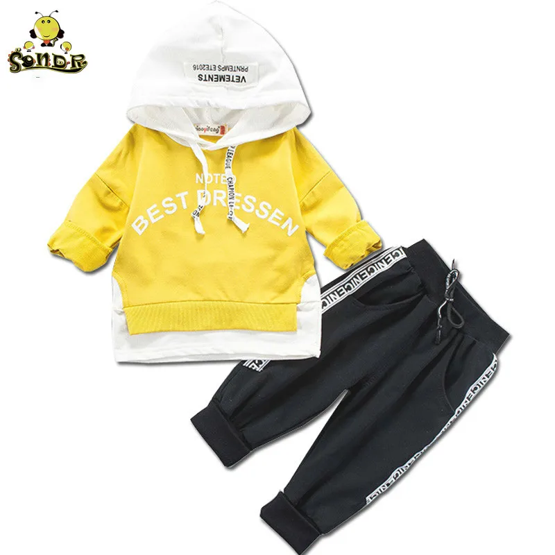 SONDR Kids clothes Letter tracksuit for boys hooded coat Sports Suit childrens clothes Infant girls boutique outfits 123 4 Years
SONDR Kids clothes Letter tracksuit for boys hooded coat Sports Suit childrens clothes Infant girls boutique outfits 123 4 Years