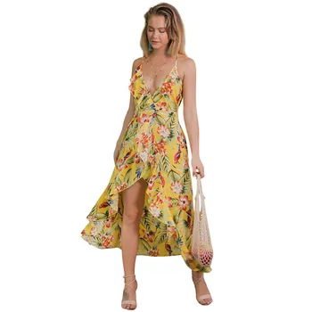Plus Size Dress 2018 Women Summer Clothes Sexy Print Vestidos Fashion Casual Maxi Party Yellow Dress
Plus Size Dress 2018 Women Summer Clothes Sexy Print Vestidos Fashion Casual Maxi Party Yellow Dress