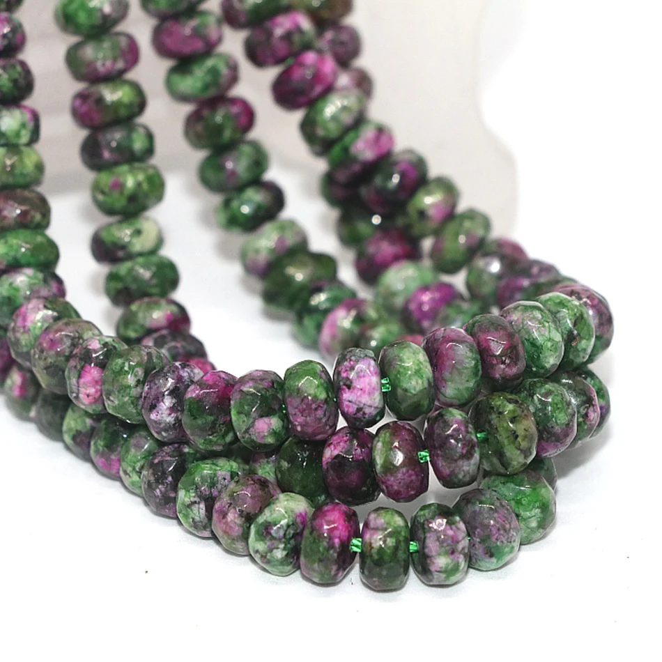 Charms green red zoisite stone 5x8mm trendy rondelle stone Abacus loose beads diy Jewelry making 15 inches GE5110
Charms green red zoisite stone 5x8mm trendy rondelle stone Abacus loose beads diy Jewelry making 15 inches GE5110