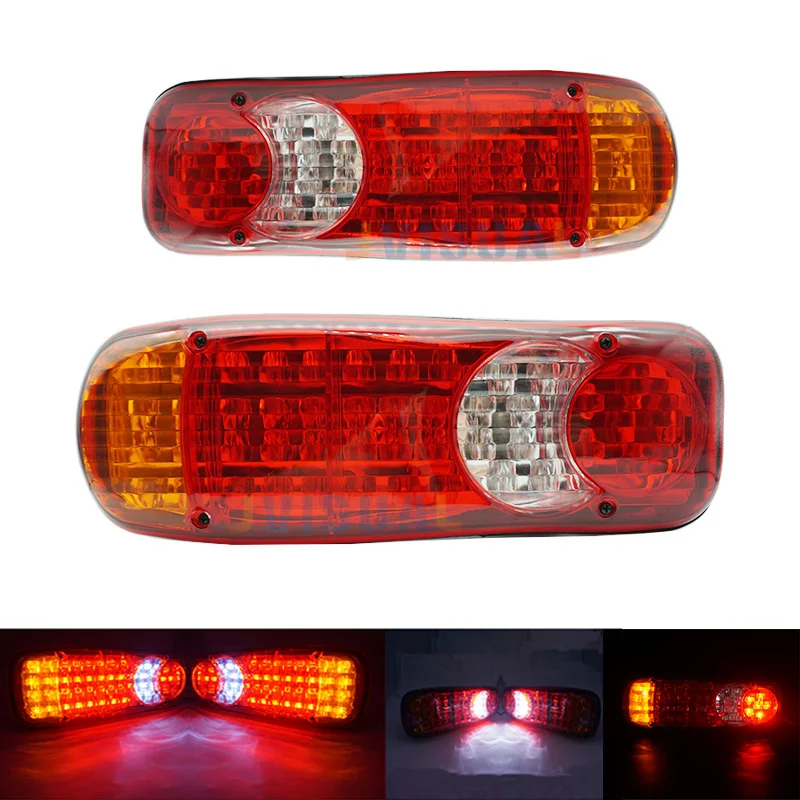 2pcs 12V/24V Truck Tail Lights 46 LED Stop Rear Tail Brake Reversing Turn Indiactor ATV Car Van Trailer Taillight Waterproof
2pcs 12V/24V Truck Tail Lights 46 LED Stop Rear Tail Brake Reversing Turn Indiactor ATV Car Van Trailer Taillight Waterproof