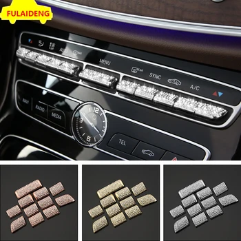 11pcs For Benz E C GLC-Class 2015-2018 luxury metal+Rhinestone Dash Control AC Button Covers Trim Car Styling Accessories
11pcs For Benz E C GLC-Class 2015-2018 luxury metal+Rhinestone Dash Control AC Button Covers Trim Car Styling Accessories