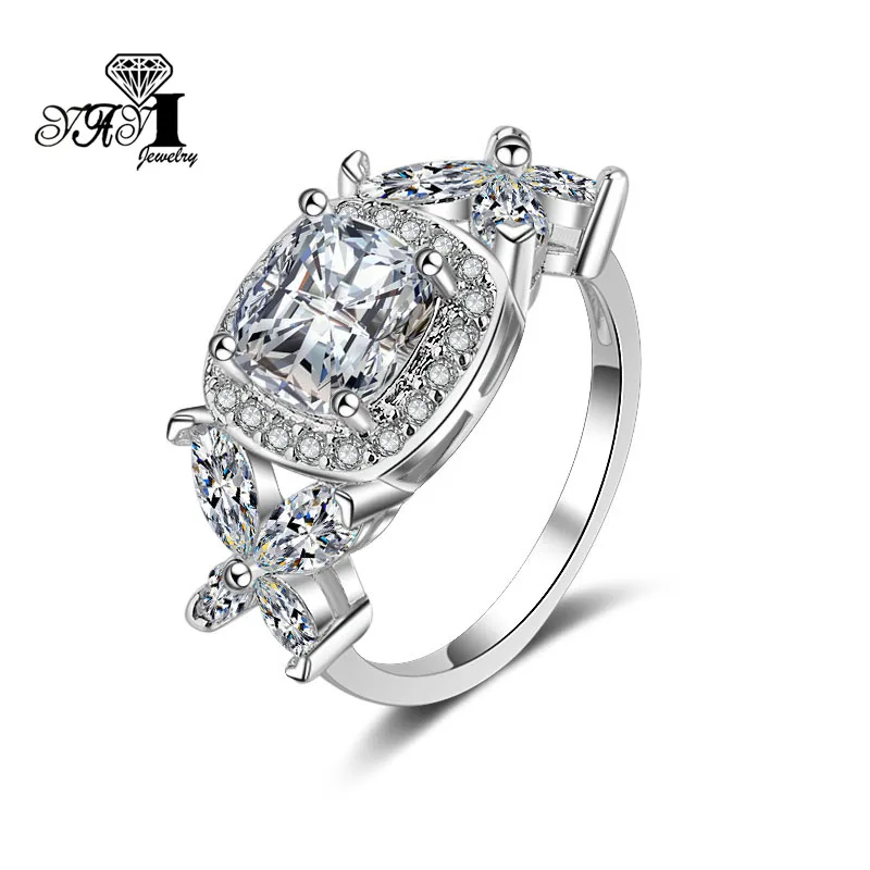 YaYI Jewelry Princess Cut 6.5CT White Zircon Silver Filled Engagement Rings wedding Heart Rings Valentine's Day Girls ring 1141
YaYI Jewelry Princess Cut 6.5CT White Zircon Silver Filled Engagement Rings wedding Heart Rings Valentine's Day Girls ring 1141
