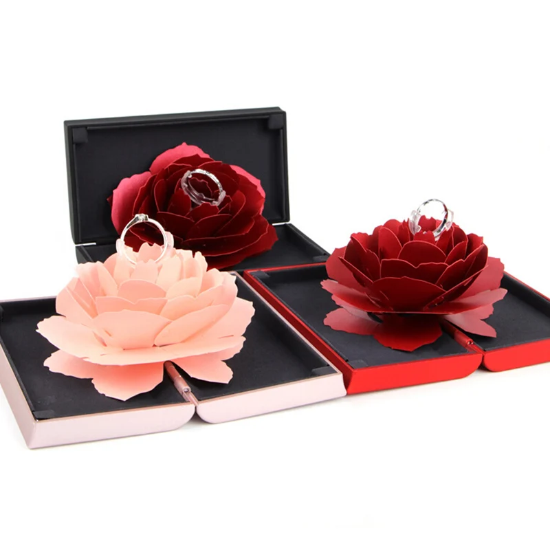Creative Marriage Rotating Rose Ring Box Wedding Engagement Box Ring Jewelry Storage Display Holder 12 x 6.8 x 2cm
Creative Marriage Rotating Rose Ring Box Wedding Engagement Box Ring Jewelry Storage Display Holder 12 x 6.8 x 2cm