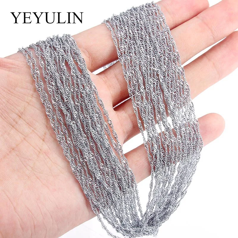 10 Pcs Silver Plated Color Fashion Jewelry Accessories Water Wave Link Chain For DIY Temperament Necklace Jewelry Accessories
10 Pcs Silver Plated Color Fashion Jewelry Accessories Water Wave Link Chain For DIY Temperament Necklace Jewelry Accessories