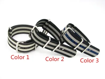 20mm Black Gray Brown Luxury Nylon Watch Band Polished Gold Silver Pin Buckle Stainless Steel Loop For Rolex Omega Nato Tudor
20mm Black Gray Brown Luxury Nylon Watch Band Polished Gold Silver Pin Buckle Stainless Steel Loop For Rolex Omega Nato Tudor