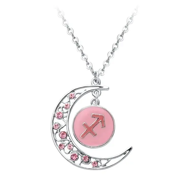 2 Colors Crescent Moon Sagittarius Zodiac Sign Constellation Pendant Necklace Horoscope Astrology Necklace Glowing in the Dark
2 Colors Crescent Moon Sagittarius Zodiac Sign Constellation Pendant Necklace Horoscope Astrology Necklace Glowing in the Dark