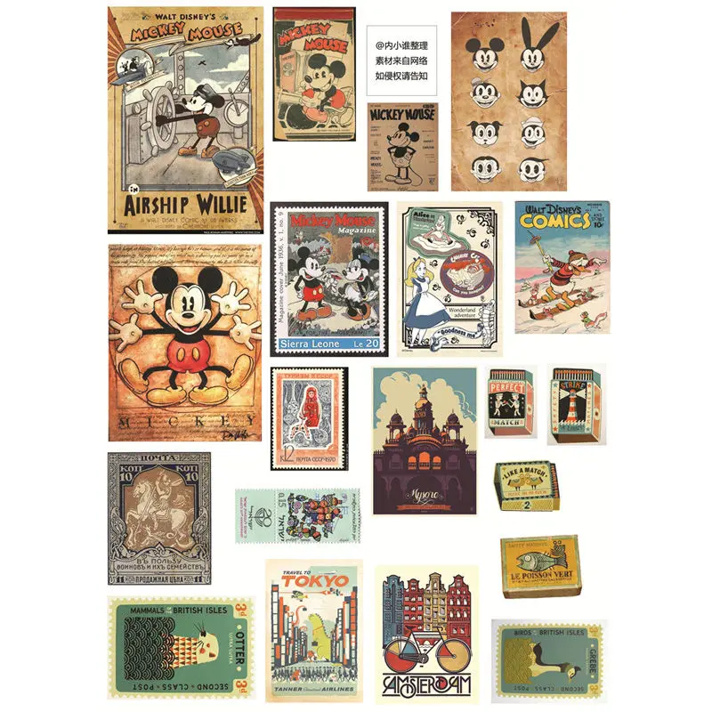 2 pcs/lot Vintage Mickey Label Decoration Mohamm Planner DIY Sticker Pack Post It Notebook Bullet Journal Stickers Scrapbooking
2 pcs/lot Vintage Mickey Label Decoration Mohamm Planner DIY Sticker Pack Post It Notebook Bullet Journal Stickers Scrapbooking