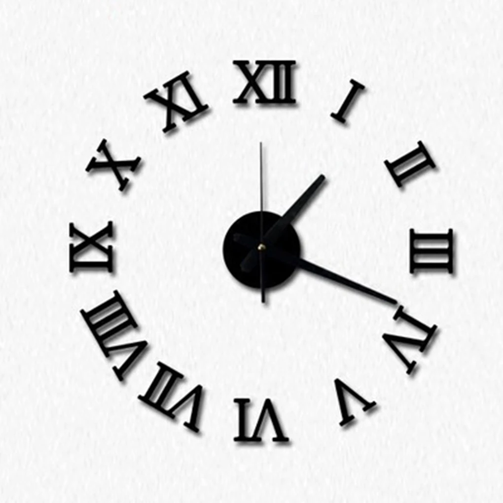 DIY Acrylic Mirror Wall Clock 3D Roman Numerals Design Wall Sticker Clocks Home Decor 4 Color
DIY Acrylic Mirror Wall Clock 3D Roman Numerals Design Wall Sticker Clocks Home Decor 4 Color