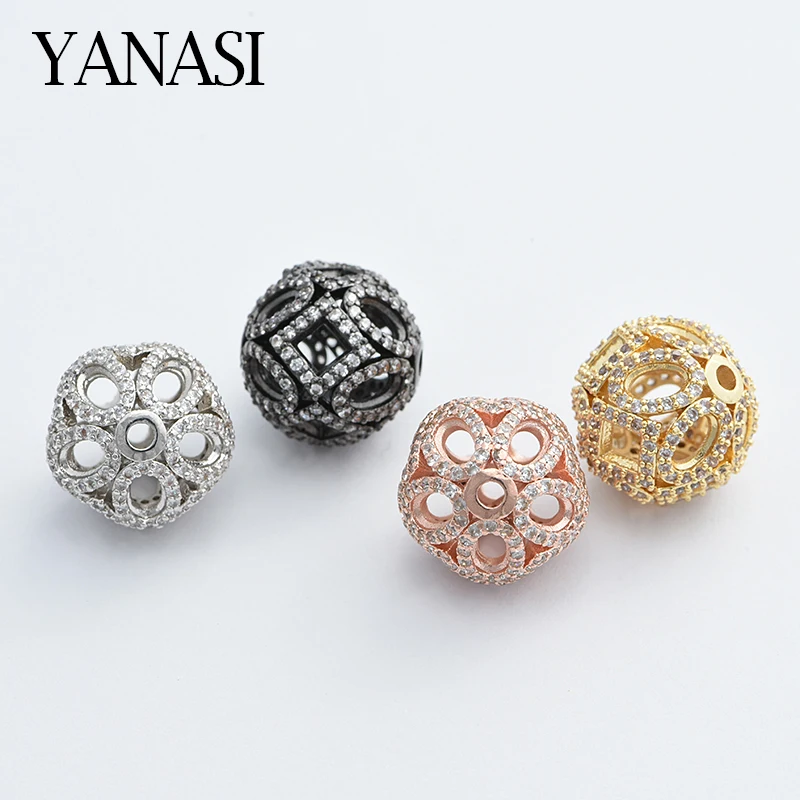 14mm Flower Hollow out Round Beads DIY Jewelry Cubic Zirconia Crystal Spacer BeadsCopper Metal Round Beads For Bracelet
14mm Flower Hollow out Round Beads DIY Jewelry Cubic Zirconia Crystal Spacer BeadsCopper Metal Round Beads For Bracelet
