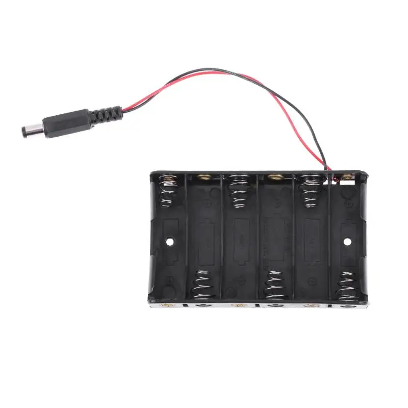 DC 9V Powered 6 AA Battery Holder Power Bank DIY Battery Case Cover With DC2.1 Power Jack for Arduino Boad
DC 9V Powered 6 AA Battery Holder Power Bank DIY Battery Case Cover With DC2.1 Power Jack for Arduino Boad