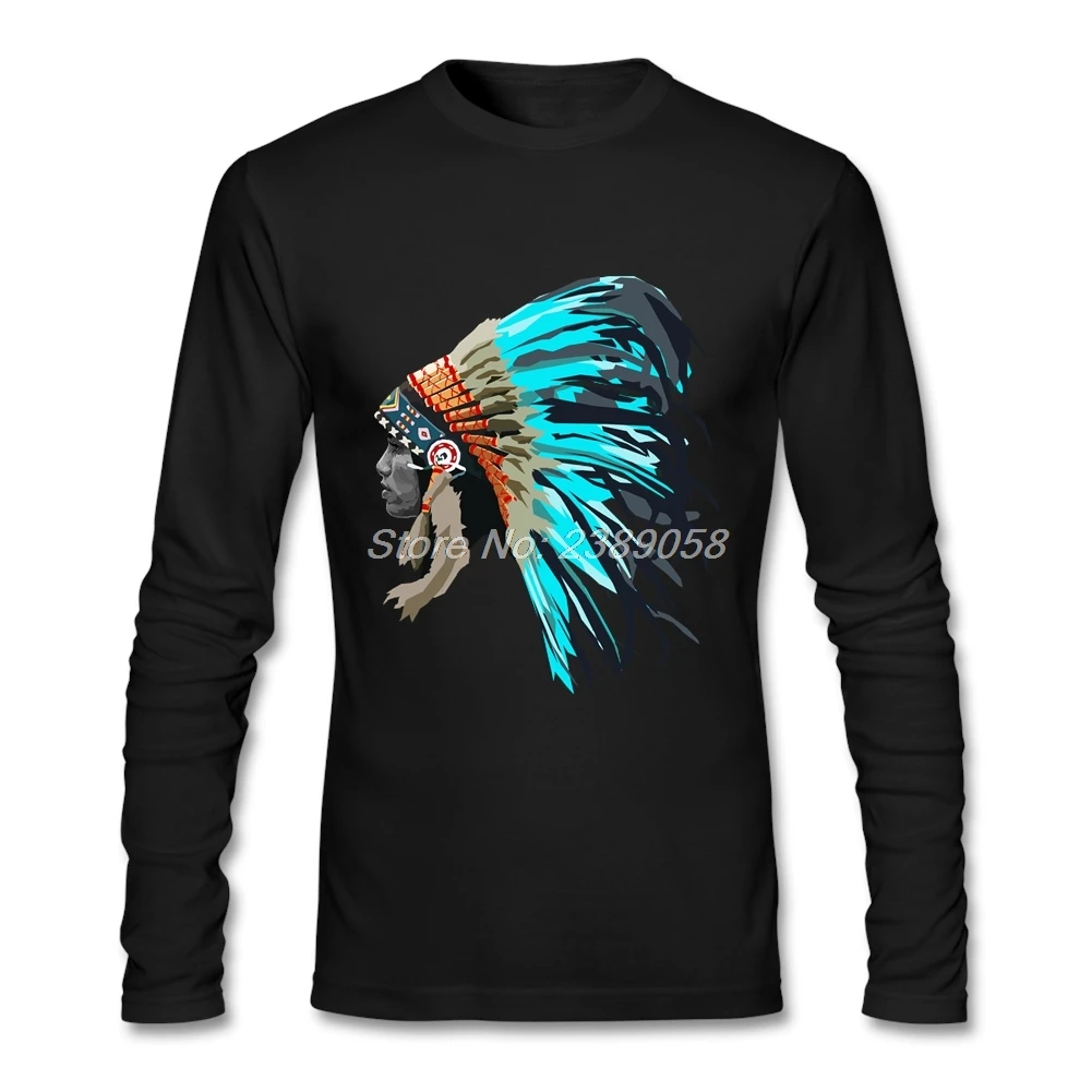 Casual T-Shirt Men Chief Cool Indian Headdress Shirt Clothing Long Sleeve Adult Tees Tops
Casual T-Shirt Men Chief Cool Indian Headdress Shirt Clothing Long Sleeve Adult Tees Tops
