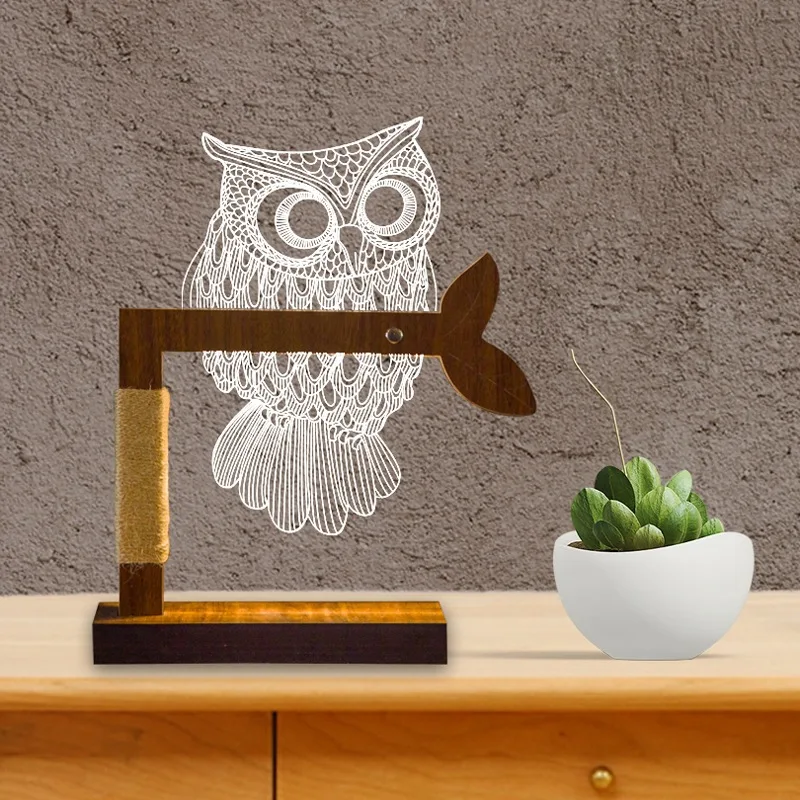 3D Led Bedside Night Lamp Acrylic Wood Bedroom Desk Decoration Strange Creative Animal Modelling Foyer Table Lamp Free Shipping
3D Led Bedside Night Lamp Acrylic Wood Bedroom Desk Decoration Strange Creative Animal Modelling Foyer Table Lamp Free Shipping