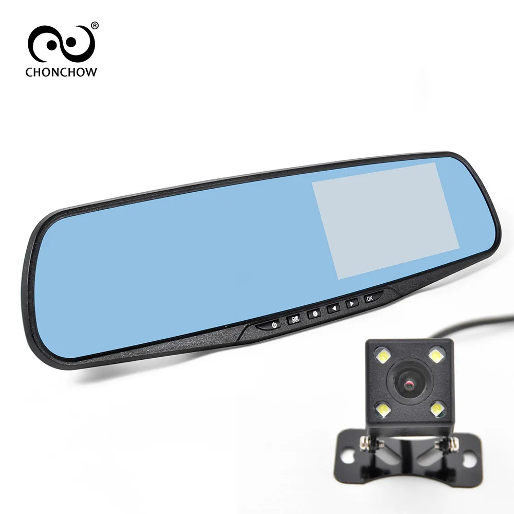 ChonChow Dual Lens Car Camera Rearview Mirror Auto Dvrs Cars DVR Recorder Video Registrator Full HD 1080P Dash Cam
ChonChow Dual Lens Car Camera Rearview Mirror Auto Dvrs Cars DVR Recorder Video Registrator Full HD 1080P Dash Cam