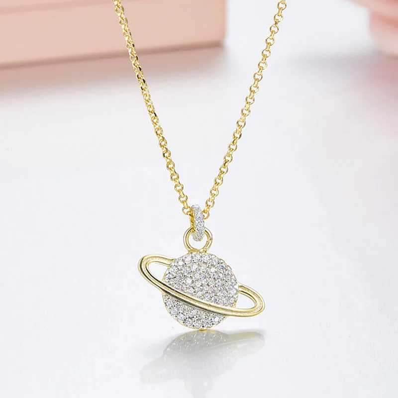SLJELY Brand Design 925 Sterling Silver Star Saturn Pendant Necklace Pave Zircon CZ France Monaco Women Wedding Space Jewelry
SLJELY Brand Design 925 Sterling Silver Star Saturn Pendant Necklace Pave Zircon CZ France Monaco Women Wedding Space Jewelry