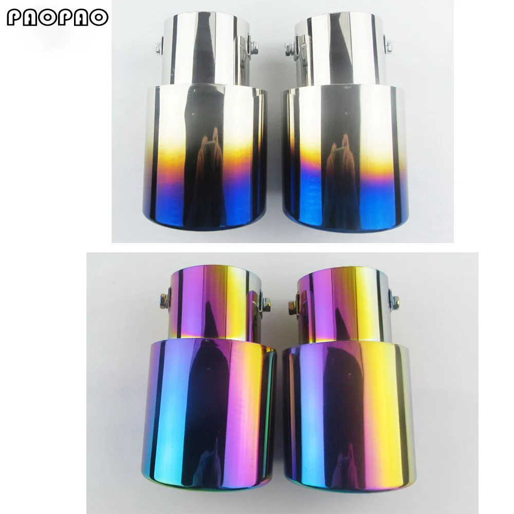 2PCS Universal Car Auto Exhaust Muffler Tip Stainless Steel Pipe Chrome Trim Modified Car Rear Tail Throat Liner Accessories
2PCS Universal Car Auto Exhaust Muffler Tip Stainless Steel Pipe Chrome Trim Modified Car Rear Tail Throat Liner Accessories