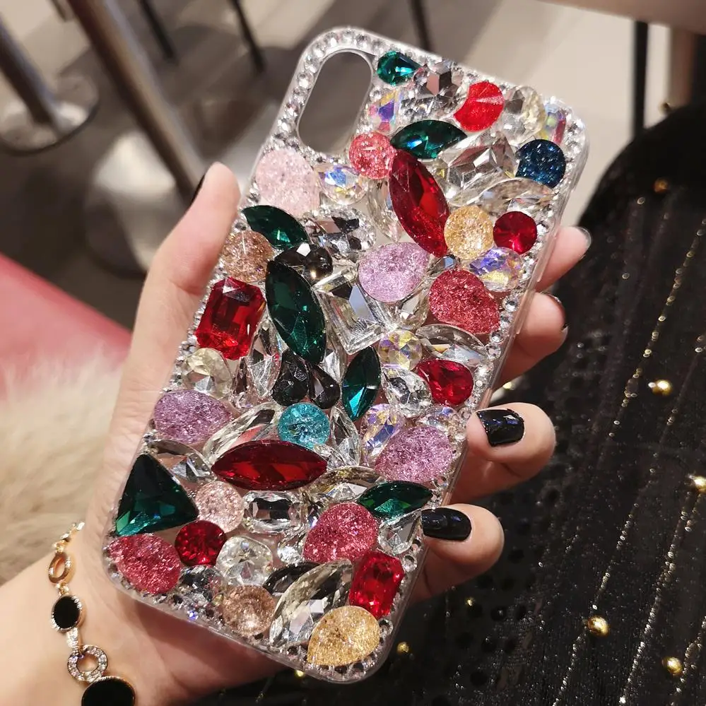 For iPhone XS max Luxury Bling ice cracks colorful Crystal Diamond Soft case for iphone 8plus XR X 6S 6SP 7 7P Girl gift cover
For iPhone XS max Luxury Bling ice cracks colorful Crystal Diamond Soft case for iphone 8plus XR X 6S 6SP 7 7P Girl gift cover