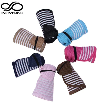 LUCKYLIANJI Spring Summer Men Women Stripe Hollow Headless Roll Up Foldable Beach Wide Brim Sun Hat Visor Topee Cap (Adjust Size
LUCKYLIANJI Spring Summer Men Women Stripe Hollow Headless Roll Up Foldable Beach Wide Brim Sun Hat Visor Topee Cap (Adjust Size
