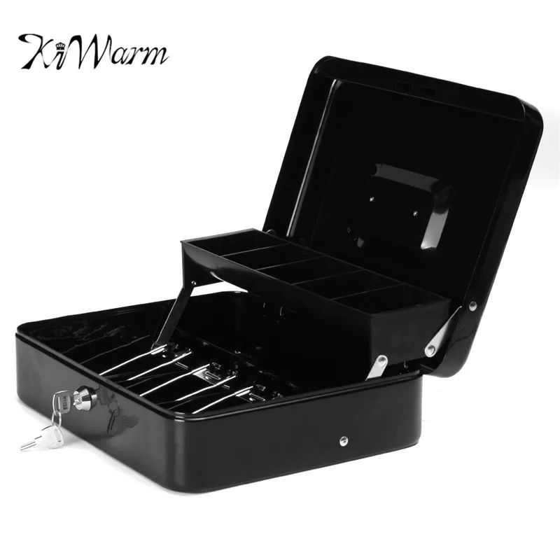 KiWarm Modern Cash Box Money Drawer Key Locking Safe Lock Tiered Tray Storage For Security Home Office Container Tools
KiWarm Modern Cash Box Money Drawer Key Locking Safe Lock Tiered Tray Storage For Security Home Office Container Tools