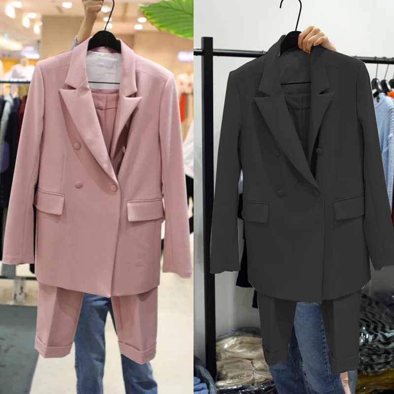 Business Suit Women's Fashion Professional Suit Jacket Women's Casual Trousers Women Pants Suit Two-piece
Business Suit Women's Fashion Professional Suit Jacket Women's Casual Trousers Women Pants Suit Two-piece