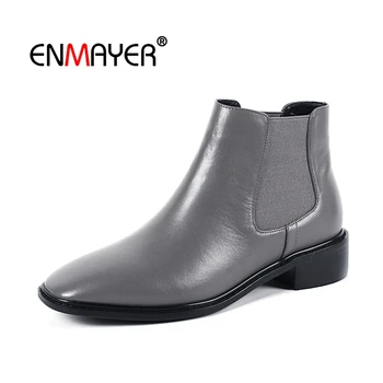 ENMAYER Ankle boots Square toe Female Med heels Fashion Boots For Ladies Zapatos Mujer Big Size33-40 Winter Leather Shoes CR1601
ENMAYER Ankle boots Square toe Female Med heels Fashion Boots For Ladies Zapatos Mujer Big Size33-40 Winter Leather Shoes CR1601