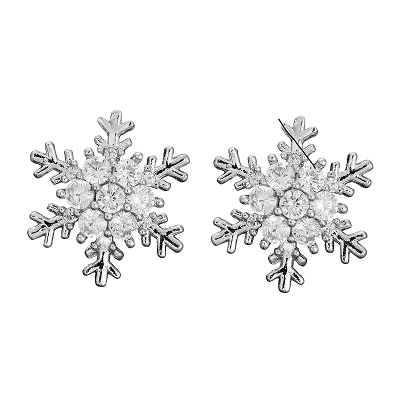 baiduqiandu 1pair New Sparkling CZ Zirconia Crystal Snowflake Stud Earrings Jewelry For Women Mom Best Gift Boucle d'oreille
baiduqiandu 1pair New Sparkling CZ Zirconia Crystal Snowflake Stud Earrings Jewelry For Women Mom Best Gift Boucle d'oreille