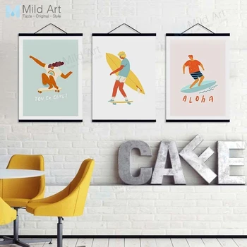 Color Abstract Hipster Surfing Skate Summer Sports Wooden Framed Hanger Canvas Painting Boy Kids Room Wall Art Pictures Scroll
Color Abstract Hipster Surfing Skate Summer Sports Wooden Framed Hanger Canvas Painting Boy Kids Room Wall Art Pictures Scroll