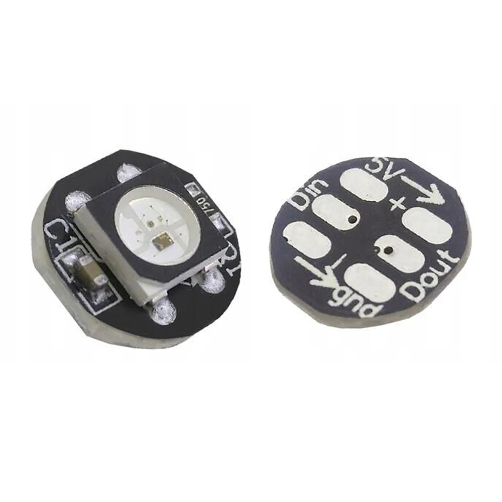 10pcs-50pcs WS2812B WS2812 LED Chip 5050 SMD RGB DC5V With Black / White PCB Board Heatsink 9.6mm Diameter WS2811 IC Built-in
10pcs-50pcs WS2812B WS2812 LED Chip 5050 SMD RGB DC5V With Black / White PCB Board Heatsink 9.6mm Diameter WS2811 IC Built-in