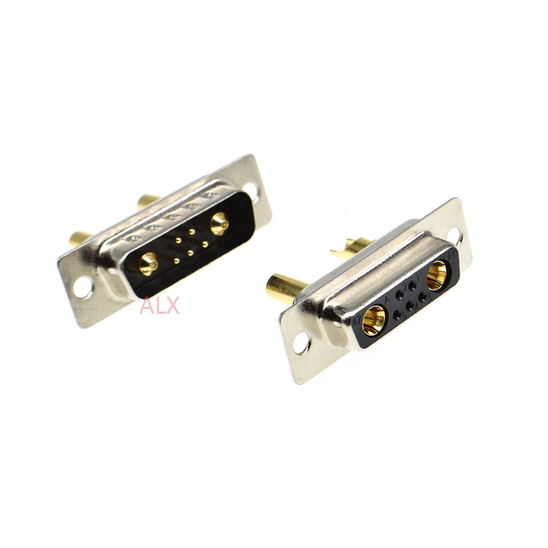 1PCS 7W2 30A Gold plated MALE FEMALE high current CONNECTOR D-SUB adapter solder type 5+2 plug jack high power 7 Power Position
1PCS 7W2 30A Gold plated MALE FEMALE high current CONNECTOR D-SUB adapter solder type 5+2 plug jack high power 7 Power Position
