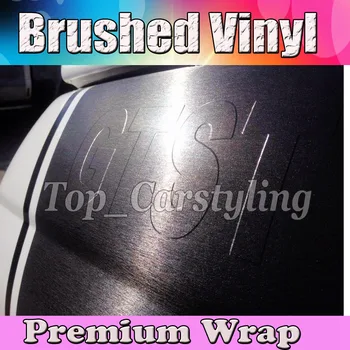 1.52x30m/roll Black Brushed Steel VINYL For Car Wrap With Air bubble free / METALLIC BRUSHED CAR STYLING high quality
1.52x30m/roll Black Brushed Steel VINYL For Car Wrap With Air bubble free / METALLIC BRUSHED CAR STYLING high quality