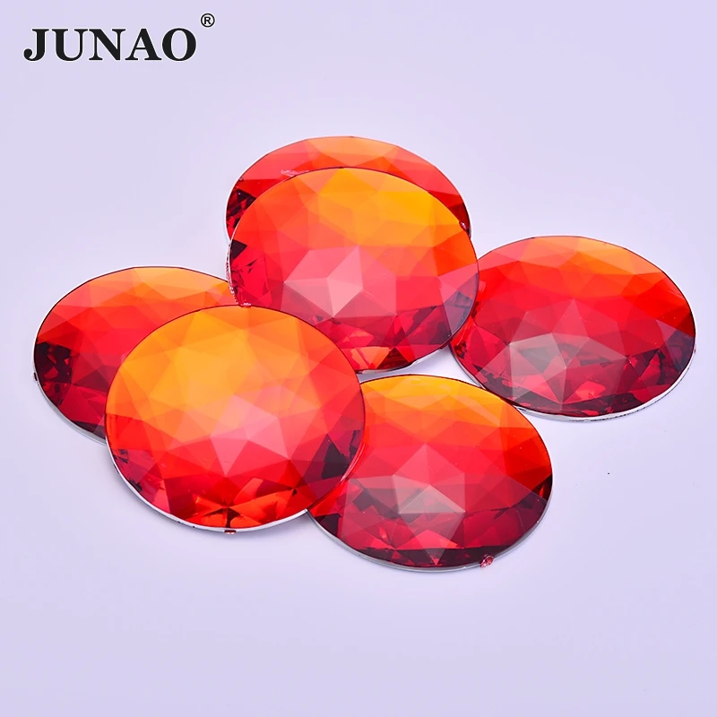 JUNAO 52mm Big Crystal Red Rhinestones Applique Flat Back Acrylic Gems Glue On Stones and Crystals Non Sewing Big Strass for DIY
JUNAO 52mm Big Crystal Red Rhinestones Applique Flat Back Acrylic Gems Glue On Stones and Crystals Non Sewing Big Strass for DIY