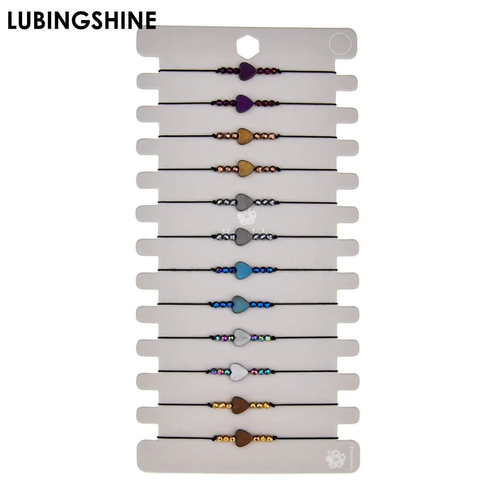 Hematite Love Charms Braided Rope Bracelet Handmade Adjustable Strand Beads Bracelets for Women Girls Party Jewelry Gift 12pcs
Hematite Love Charms Braided Rope Bracelet Handmade Adjustable Strand Beads Bracelets for Women Girls Party Jewelry Gift 12pcs