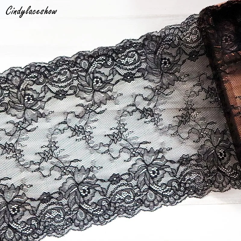 2Yards Elastic Stretch Lace trim underwear 22cm Width for wedding dress Lace fabric decorative sewing accessories free shipping
2Yards Elastic Stretch Lace trim underwear 22cm Width for wedding dress Lace fabric decorative sewing accessories free shipping