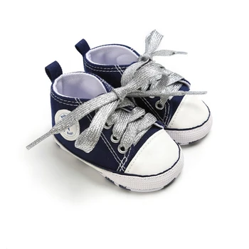 Classic Canvas Newborn Baby Satin Lace-Up Anti-Slip Shoes Toddler Soft Soled First Walkers + 1 more pair White Shoelaces
Classic Canvas Newborn Baby Satin Lace-Up Anti-Slip Shoes Toddler Soft Soled First Walkers + 1 more pair White Shoelaces