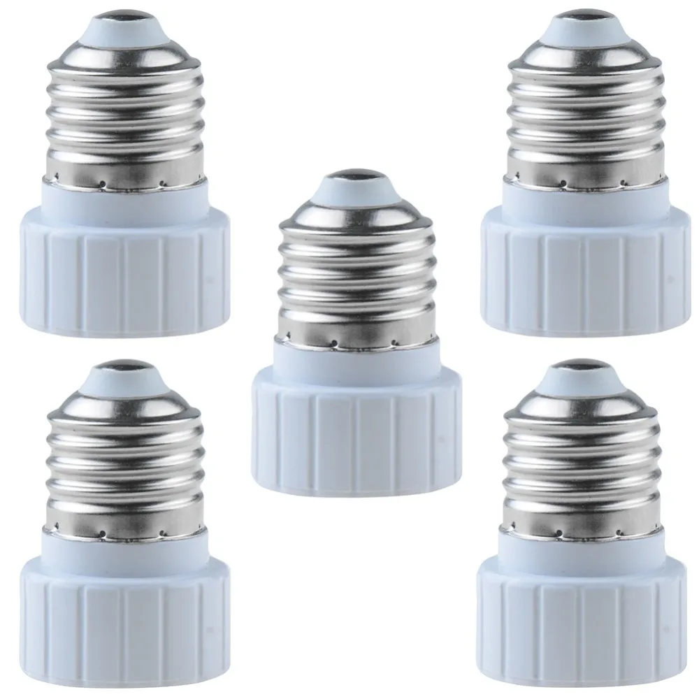 5pcs E27 to GU10 Lamp Holder Converters Base LED Light Lamp base Bulbs Adapter Adaptor Socket Converter Plug ExtenderNew
5pcs E27 to GU10 Lamp Holder Converters Base LED Light Lamp base Bulbs Adapter Adaptor Socket Converter Plug ExtenderNew