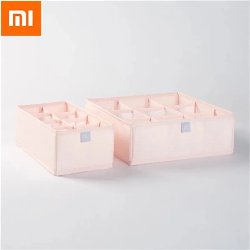 Original Xiaomi Mi Home 2PCS Underwear Storage Box Foldable Bra Sock Underwear Drawer Organizer Closet Storage Boxes Dividers
Original Xiaomi Mi Home 2PCS Underwear Storage Box Foldable Bra Sock Underwear Drawer Organizer Closet Storage Boxes Dividers